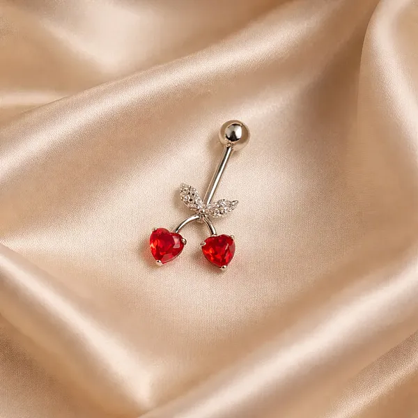Double Cherry Hearts Ατσάλι