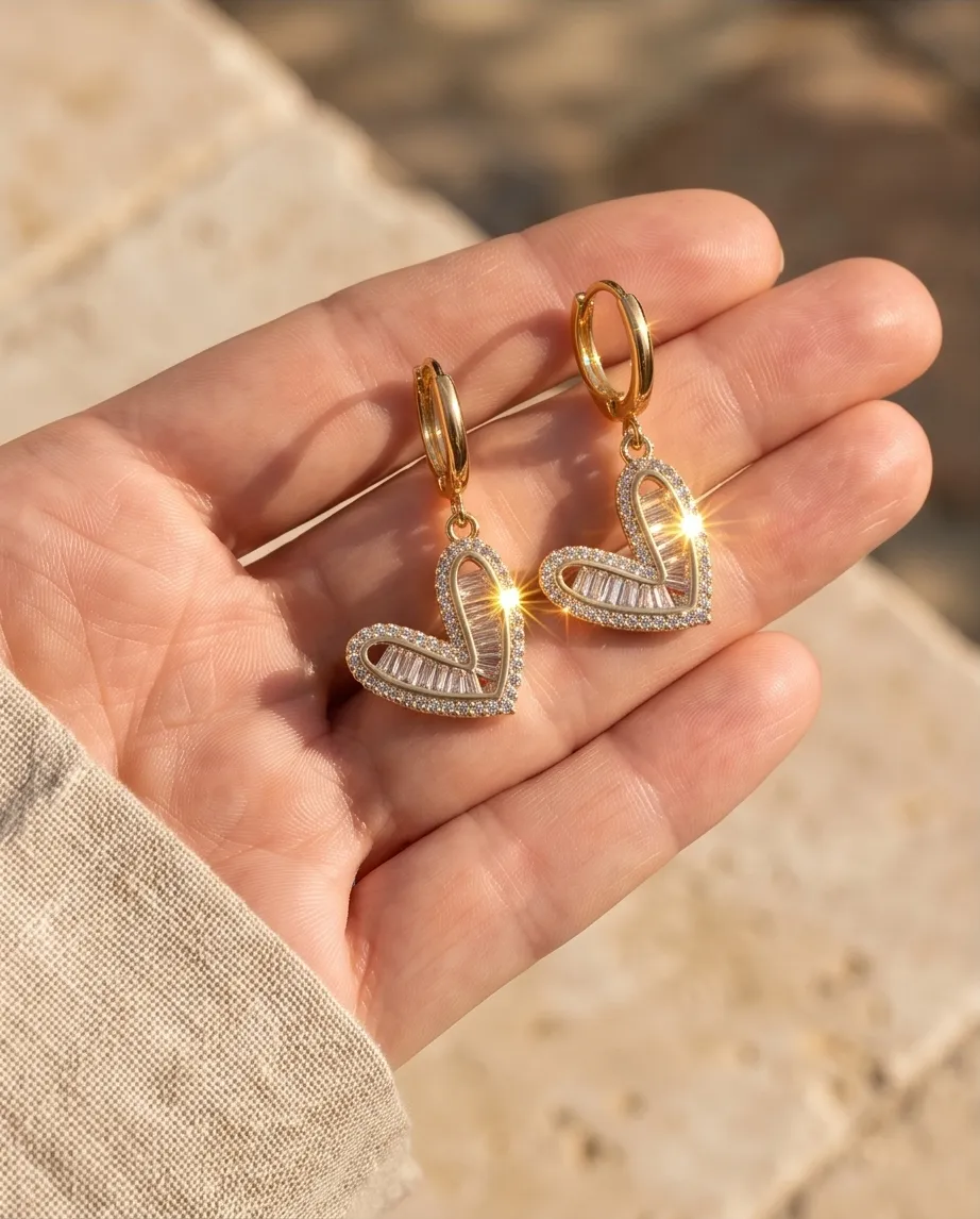 Golden Radiant Hearts– Ανοξείδωτο Ατσάλι
