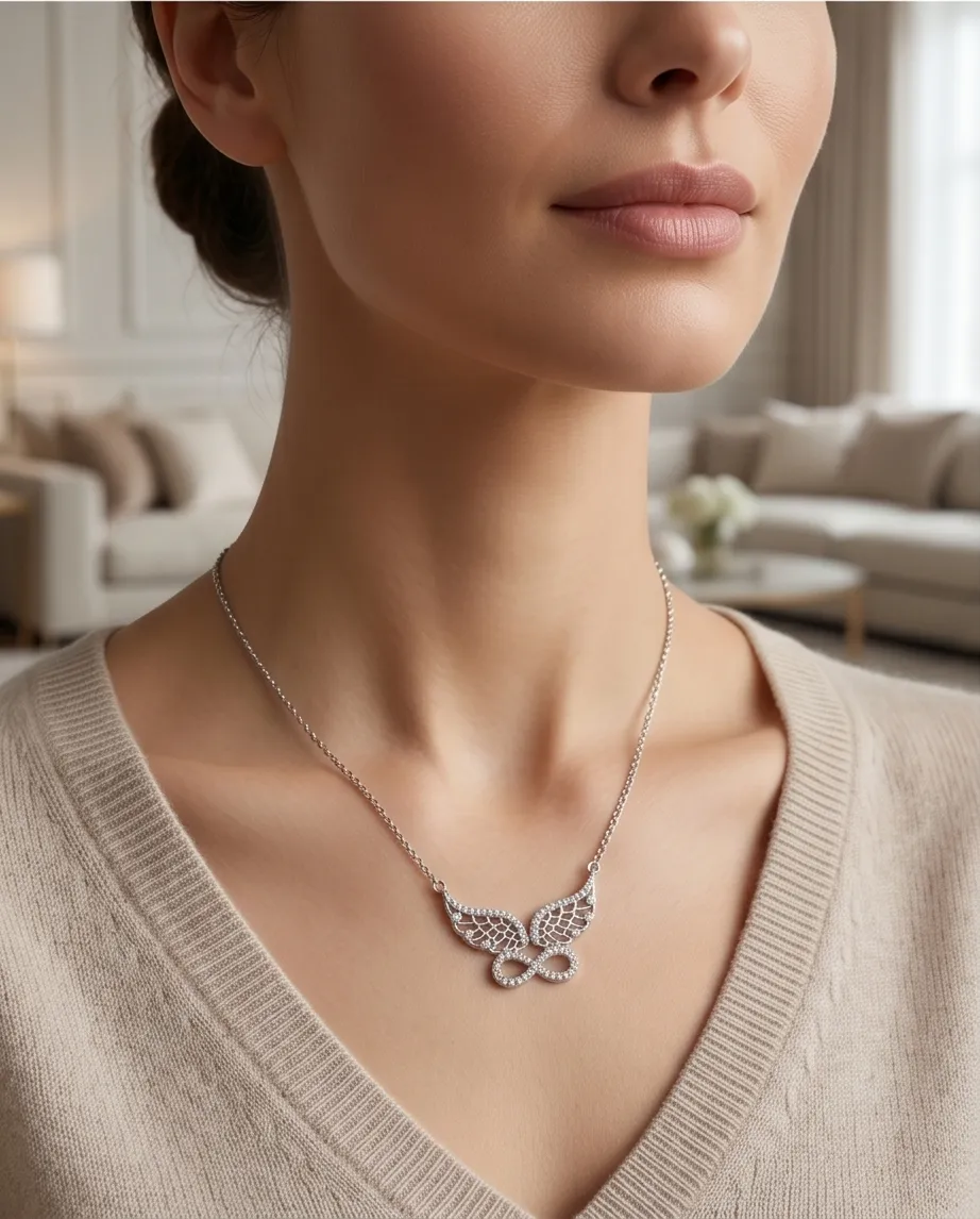 Κολιέ Infinity Wings – Ανοξείδωτο Ατσάλι