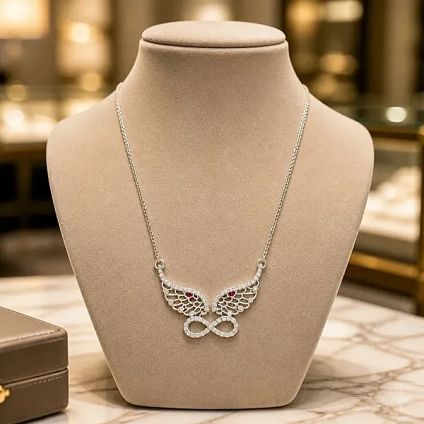 Κολιέ Infinity Wings – Ανοξείδωτο Ατσάλι