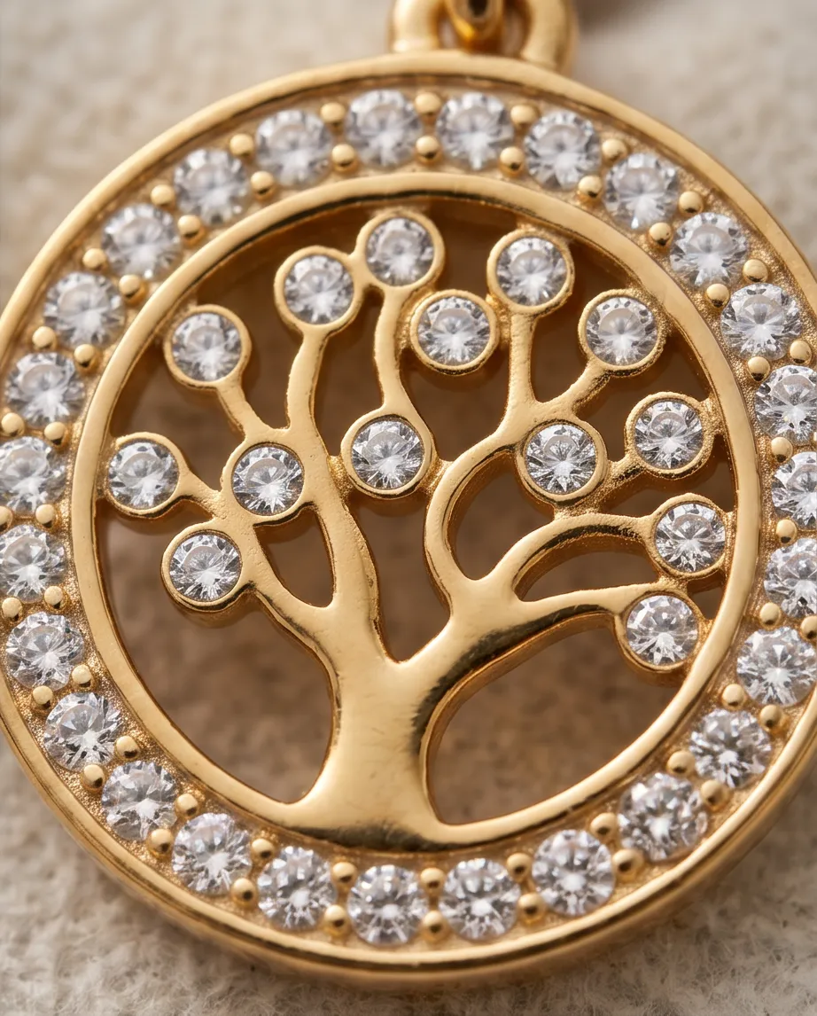 Σκουλαρίκια Golden Tree of Life – Ανοξείδωτο Ατσάλι