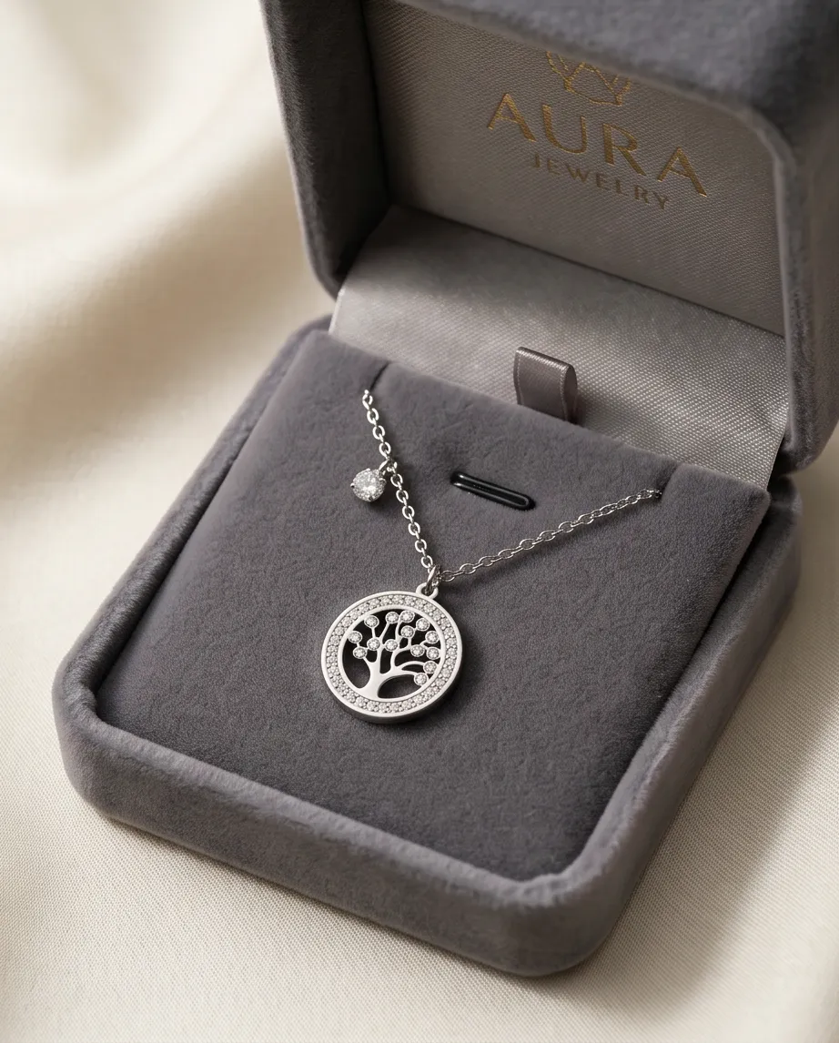 Κολιέ Tree of Life Silver – Ανοξείδωτο Ατσάλι