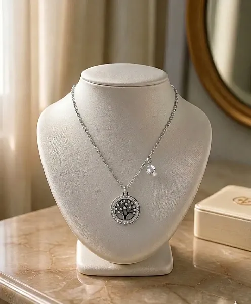 Κολιέ Tree of Life Silver – Ανοξείδωτο Ατσάλι