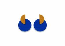 Stud Blue Earrings.