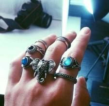   Bohemian Elephants Ring  10 pcs.