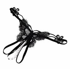 Sexy string σε μαύρο χρώμα.