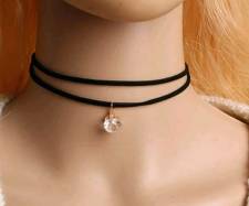 Trendy double choker.