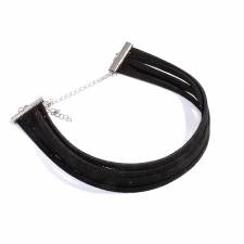 Trendy black choker.