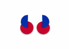 Stud Red Earrings.